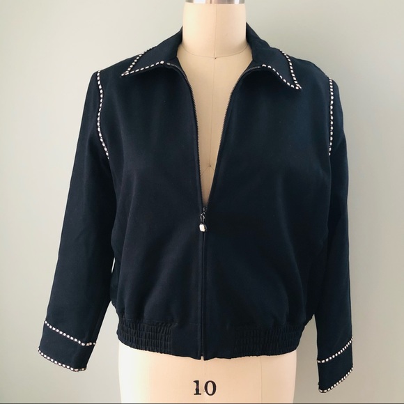 St. John Jackets & Blazers - SALE🔥🔥ST.JOHN SPORT Black Bomber Jacket (Med)